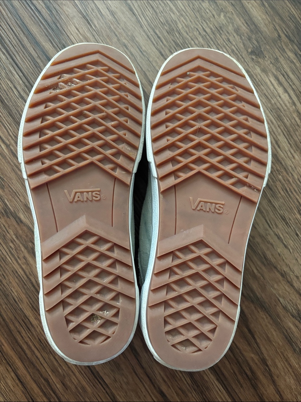 Vans Old Skool Stacked Platform Sneakers Light Sage Gray Suede Checkerboard W7 M - Picture 8 of 10